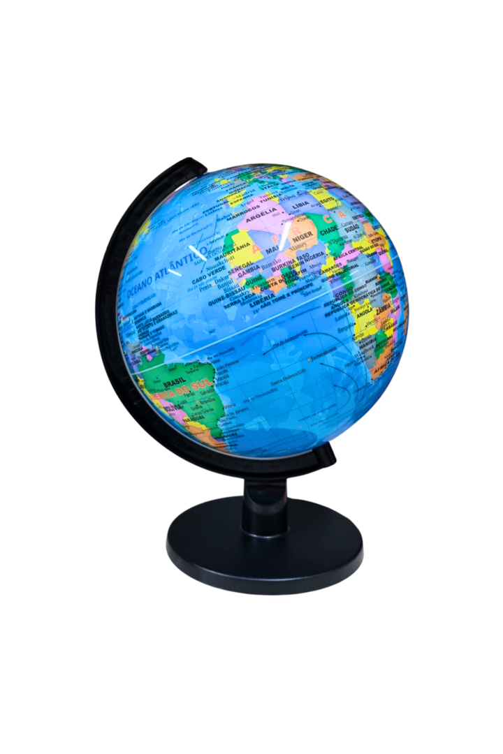 Globo terrestre c luz 25cm 2