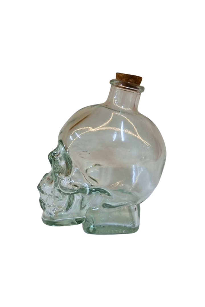 Garrafa caveira vidro 2