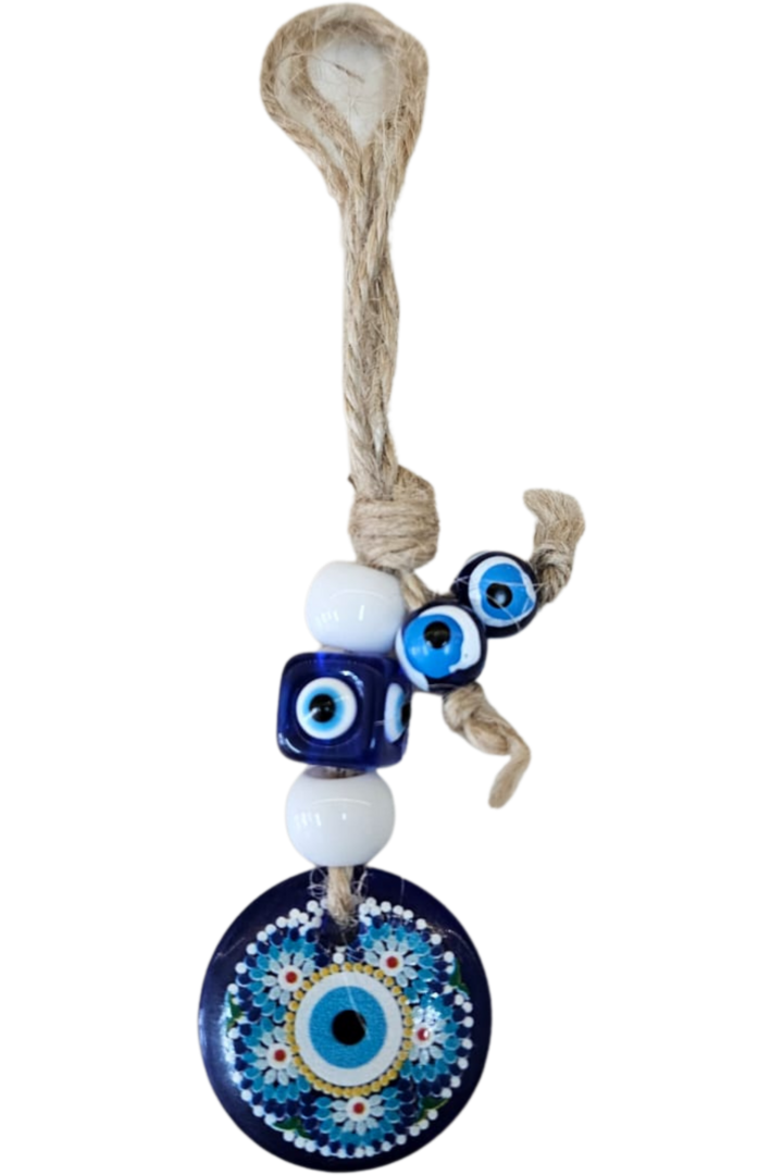 Amuleto olho grego corda 1