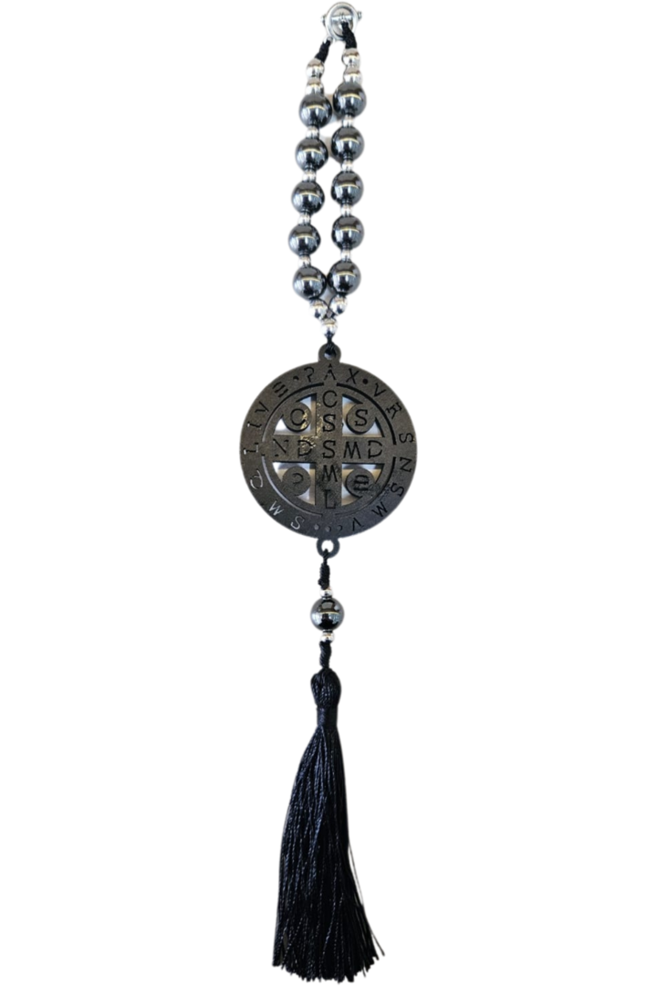 Amuleto sao bento hematita 1