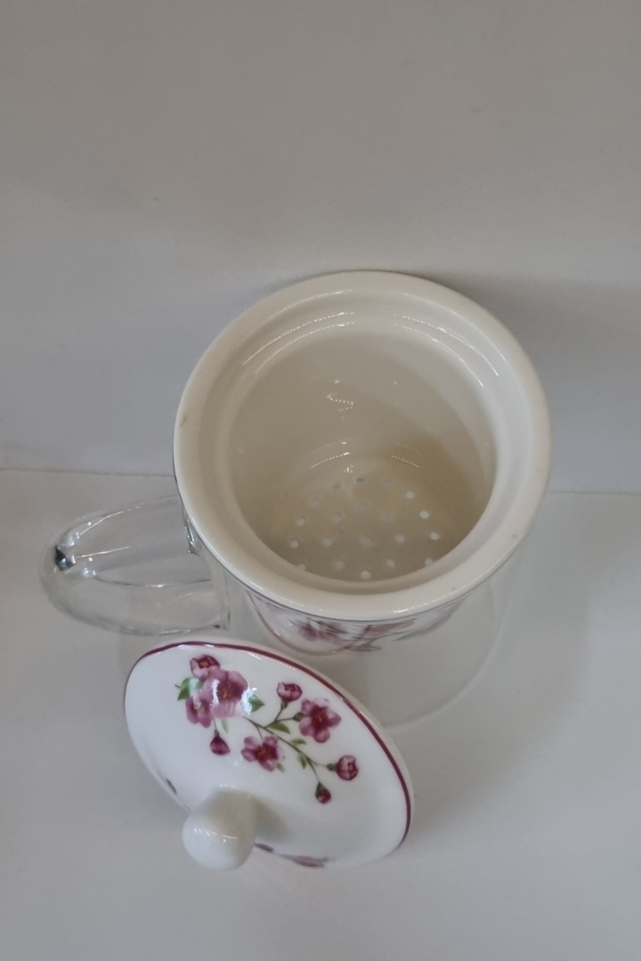 Caneca vidro c infusor porcelana 14046 2