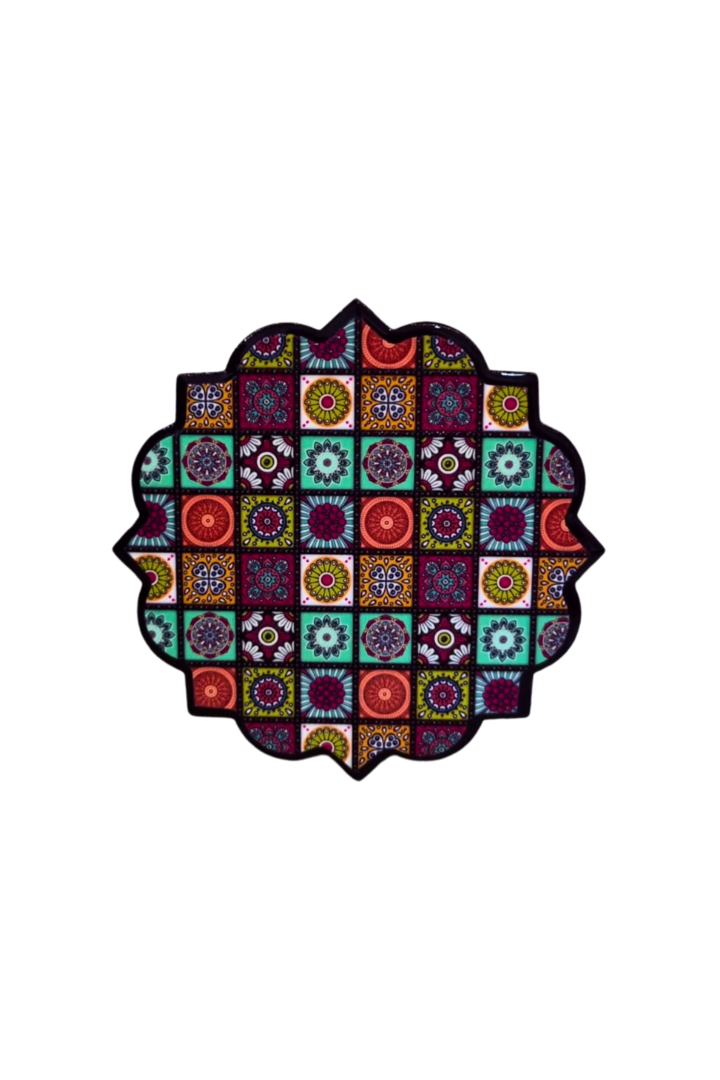 Porta copos mandala com 4 1