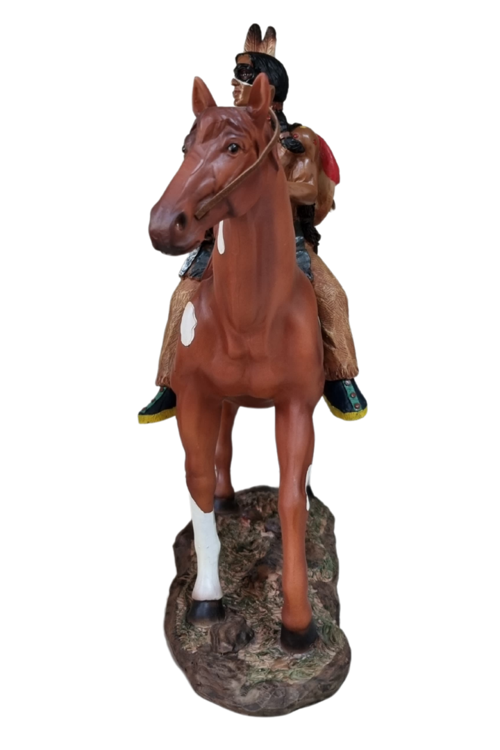 Indio no cavalo 32 5cm 2