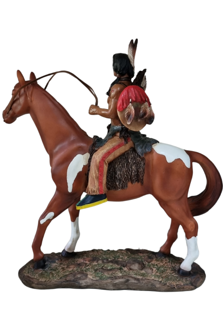 Indio no cavalo 32 5cm 3