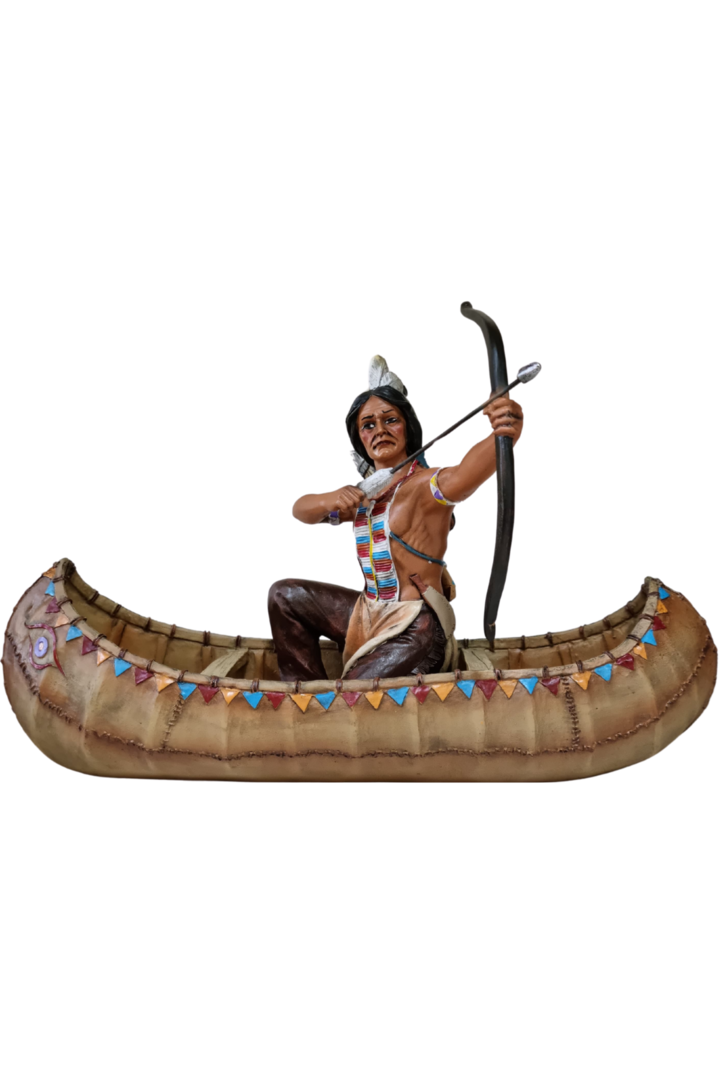 Indio na canoa 20cm 1