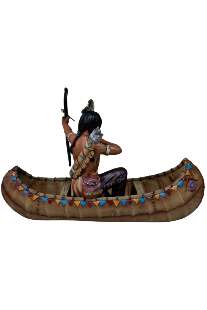 Indio na canoa 20cm 3