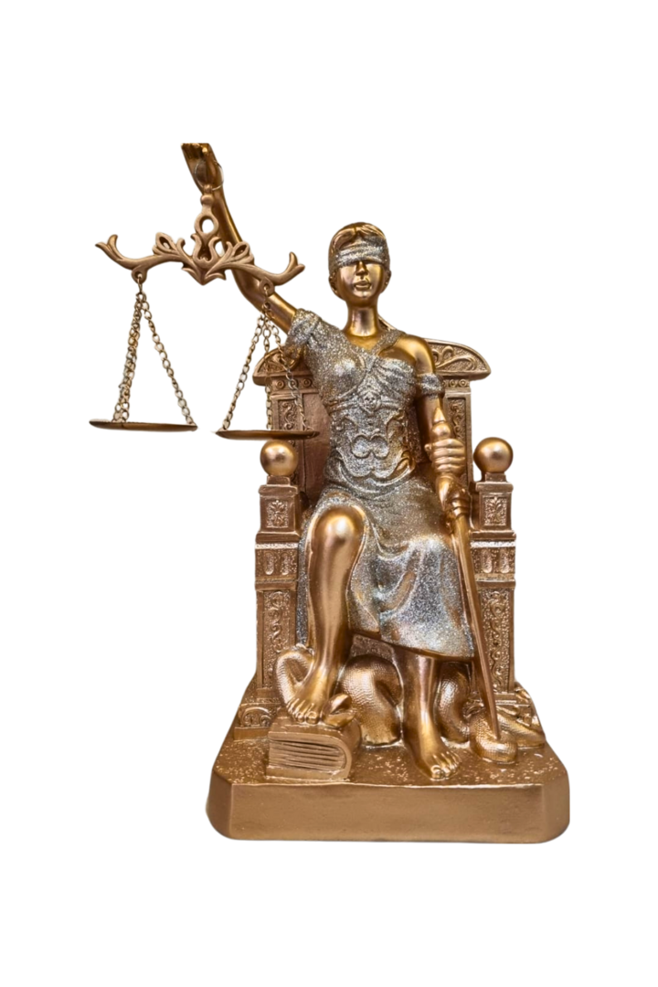 Dama da justica sentada 29cm 1