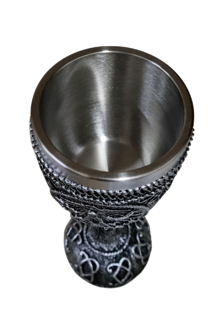 Taca metal caveira maconica 2