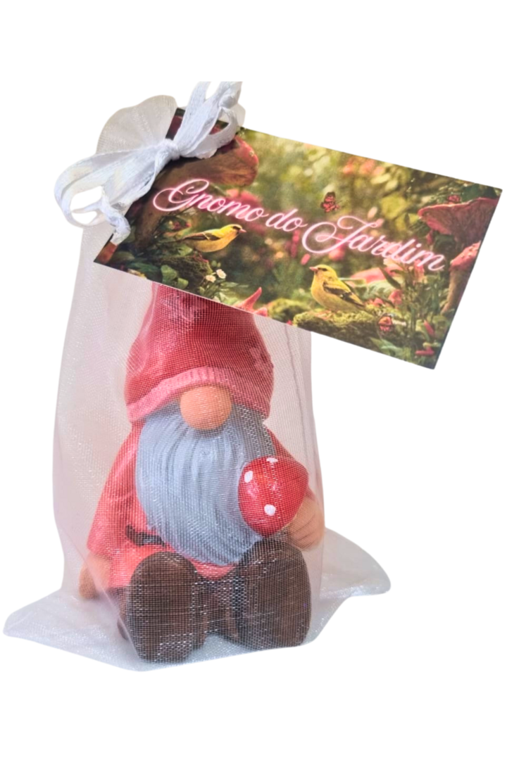 Gnomo jardim cogumelo 5