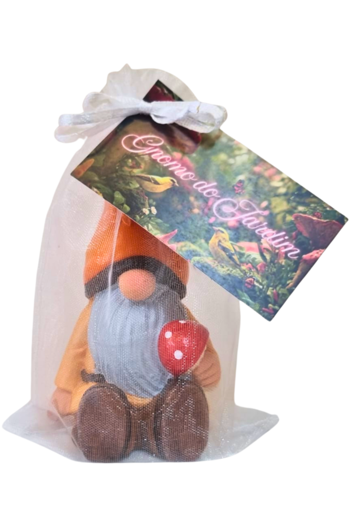 Gnomo jardim cogumelo 6