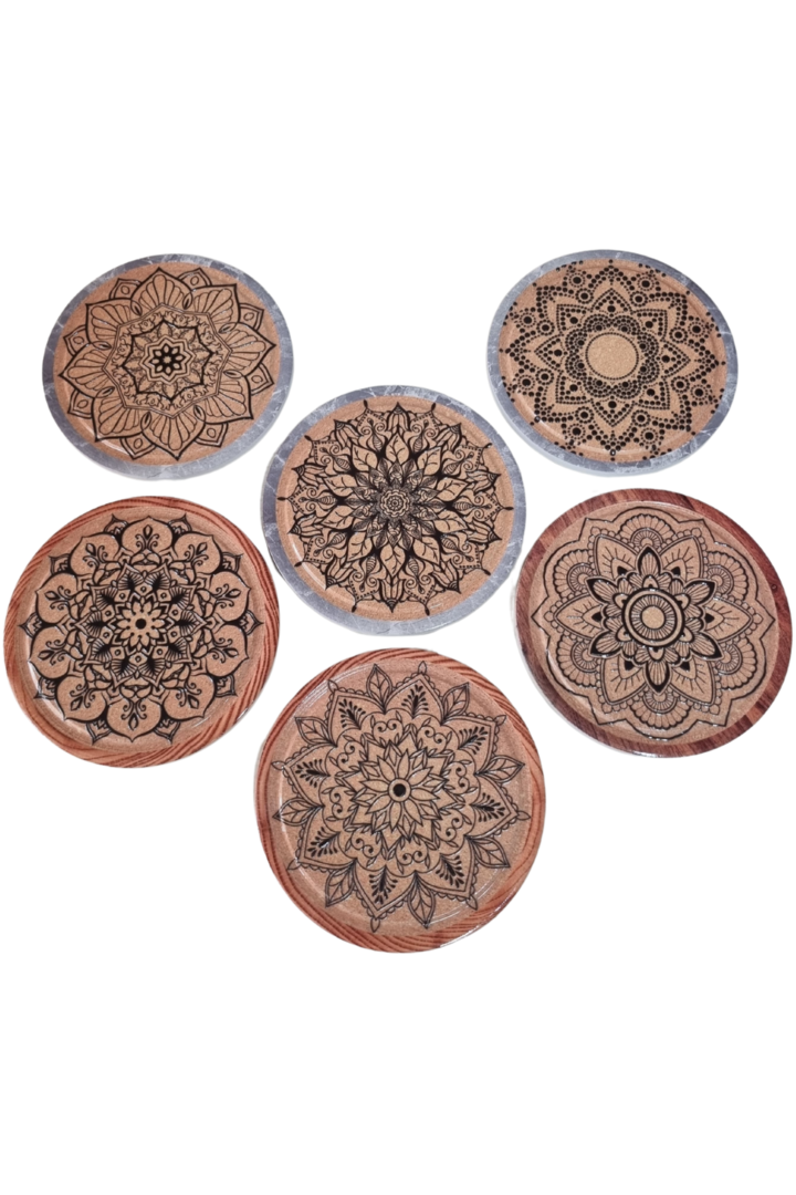 Porta copos porcelana mandala c6 1