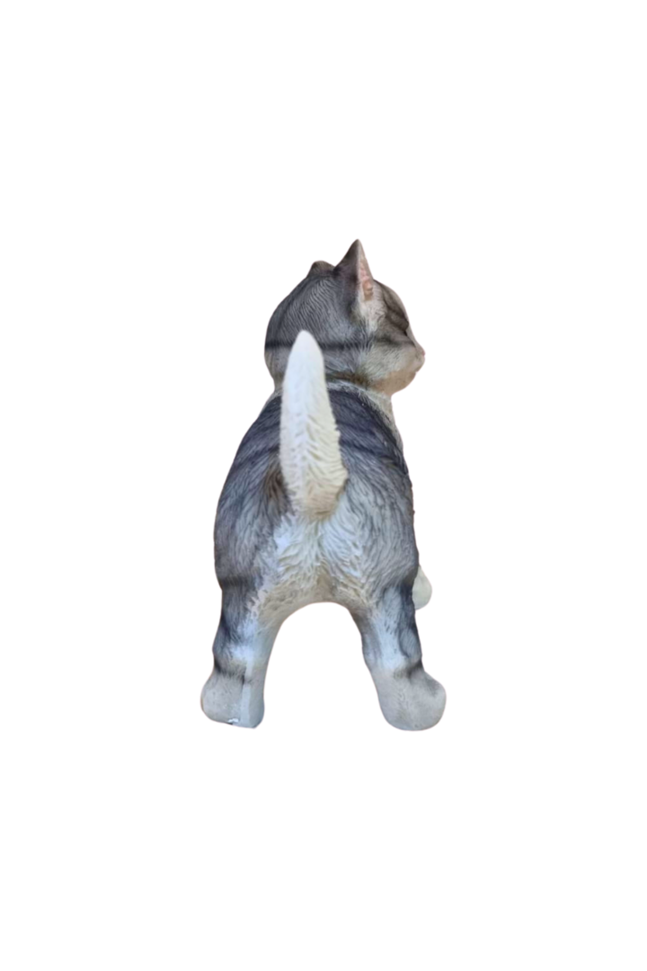 Gato em pe cinza 3