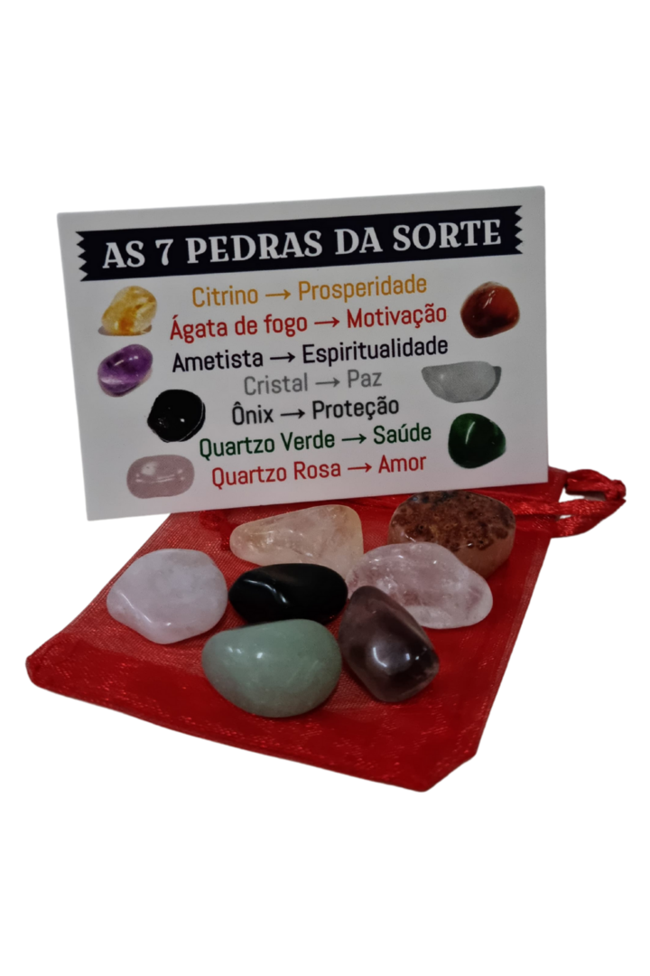 Kit 7 pedras da sorte