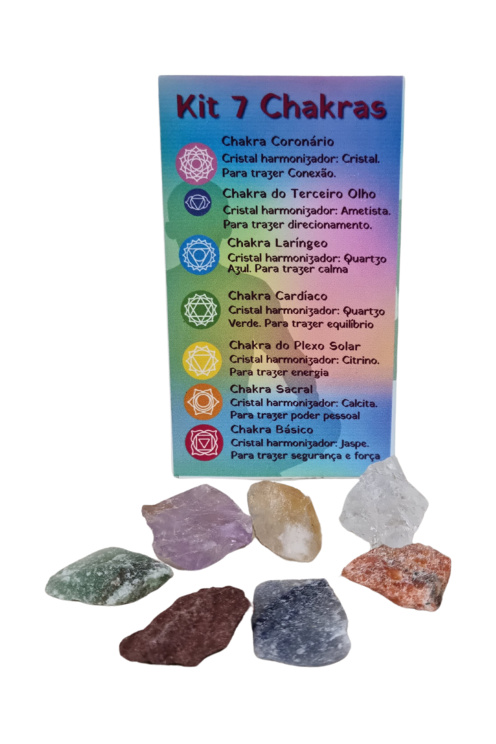 Kit 7 chakras bruto mini