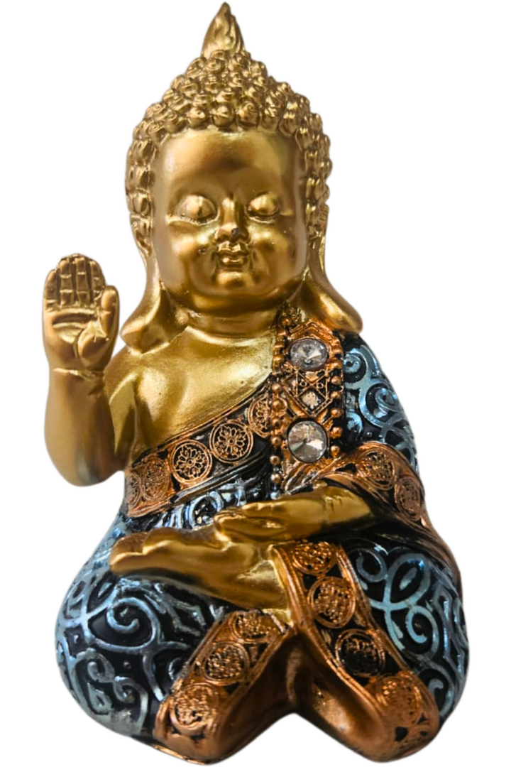 Buda roupa azul 1