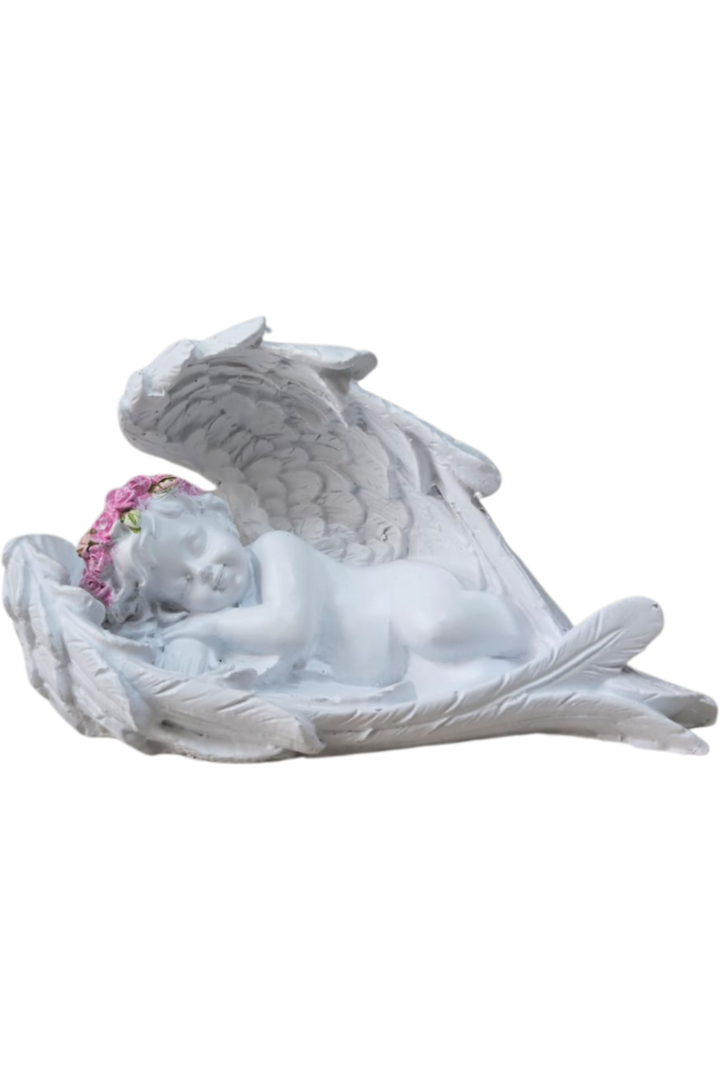 Anjo deitado asa flor 1