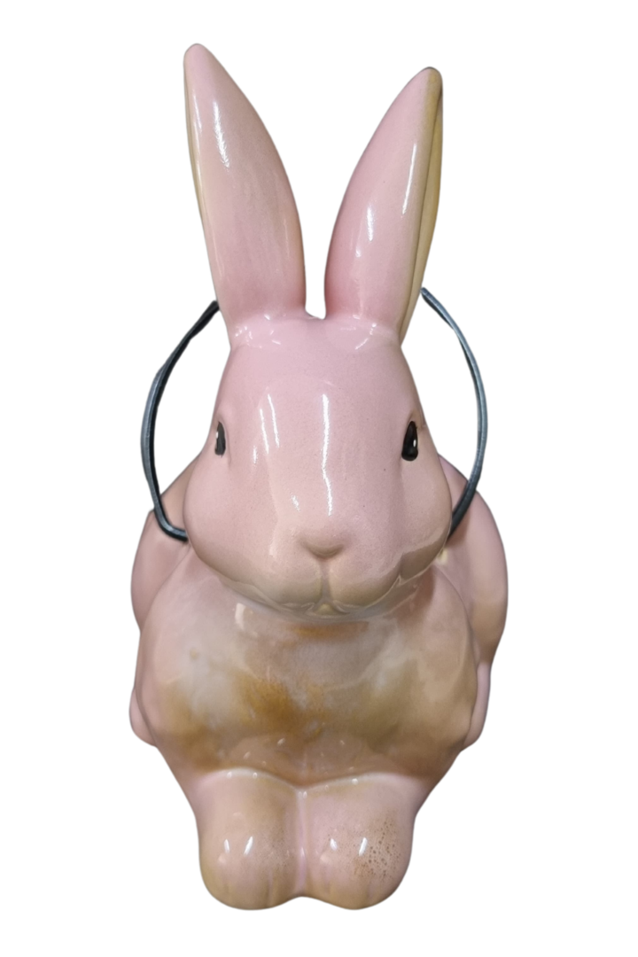 Coelho cachepot c alca porcelana 2
