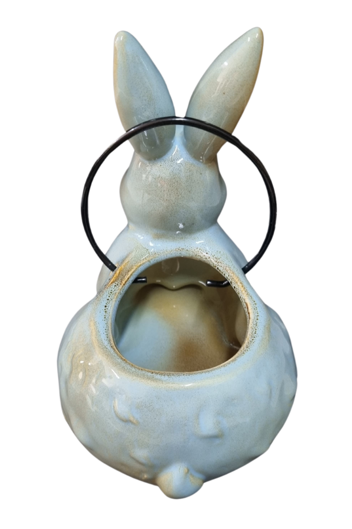 Coelho cachepot c alca porcelana 6