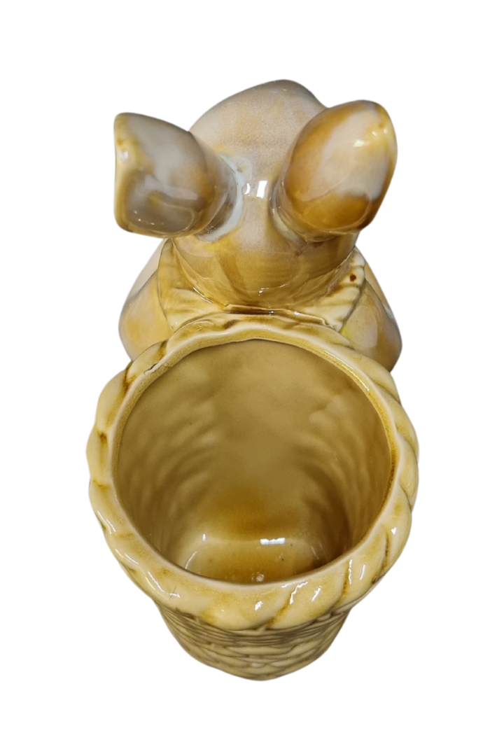 Coelho cesta porcelana gde 3