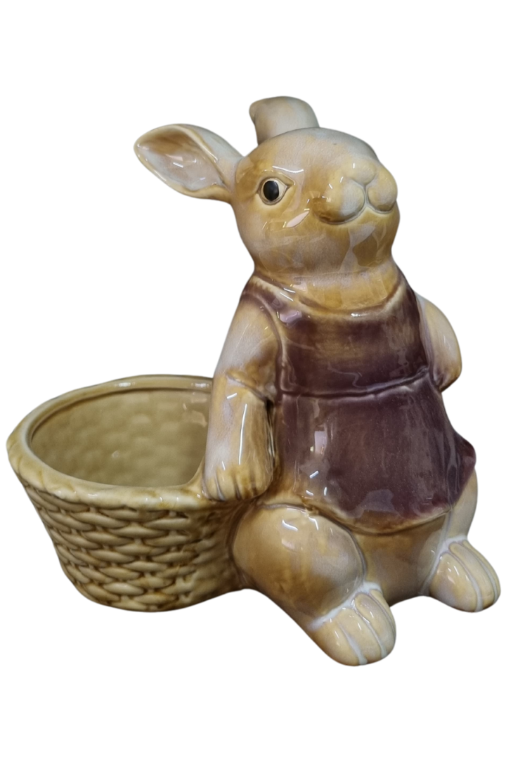 Coelho cesta porcelana gde 4