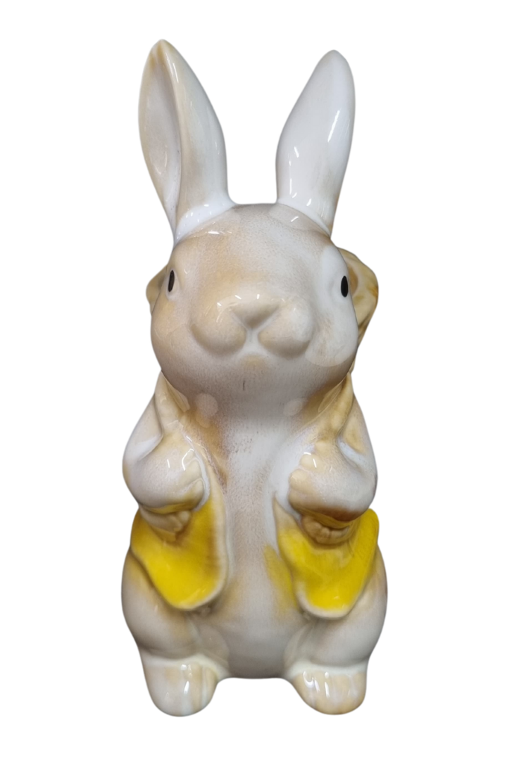 Coelho cesta porcelana med 2