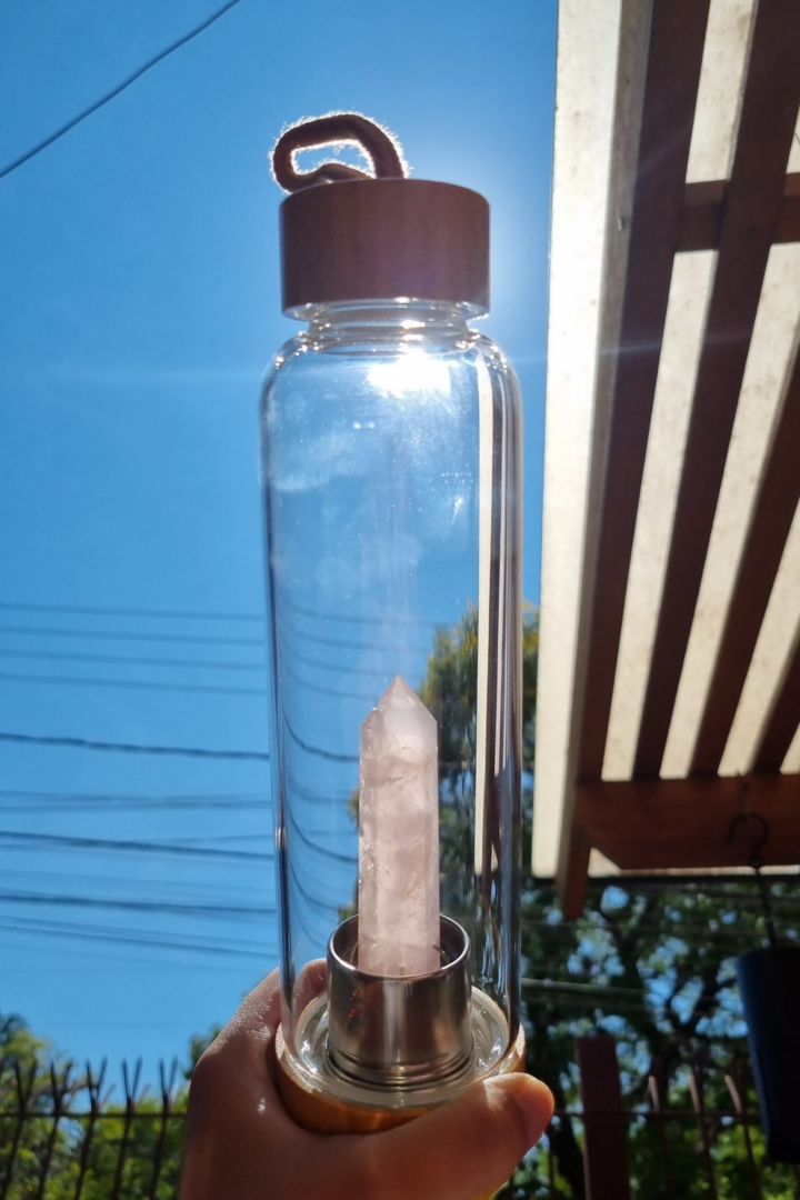 Garrafa quartzo rosa 1