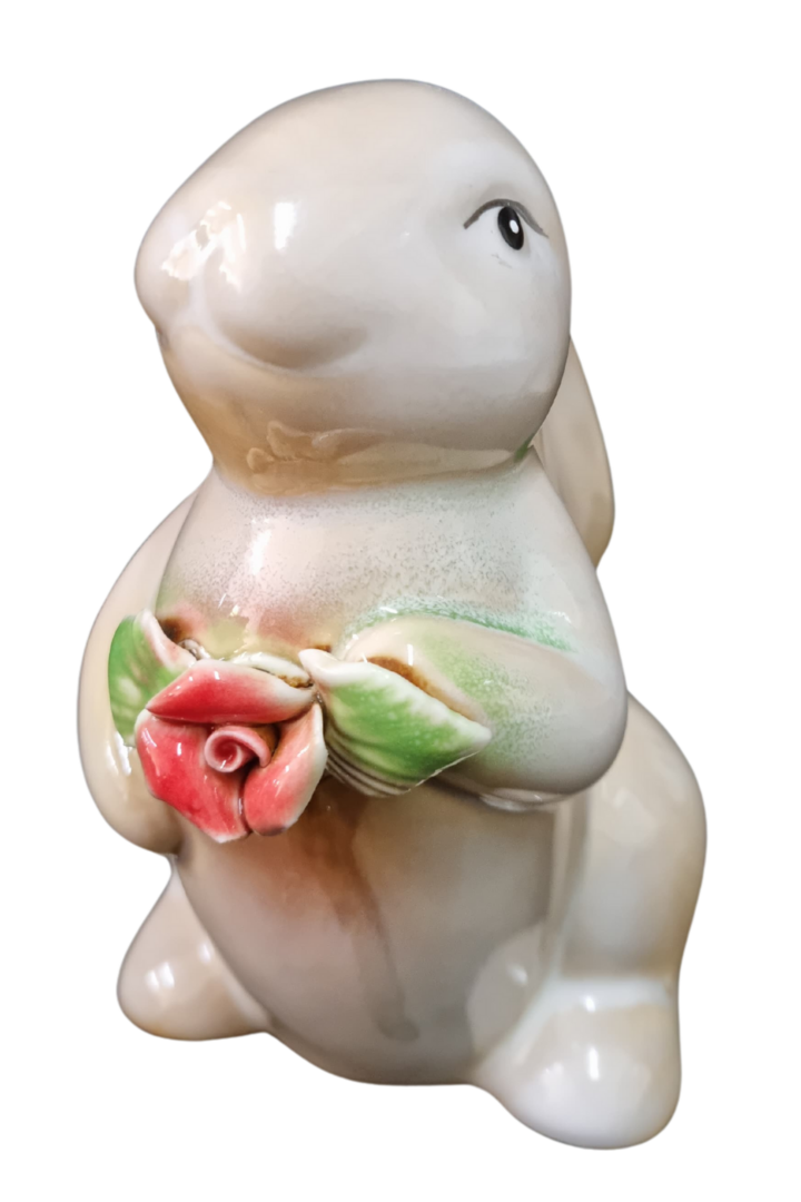 Dupla de coelhos porcelena 3
