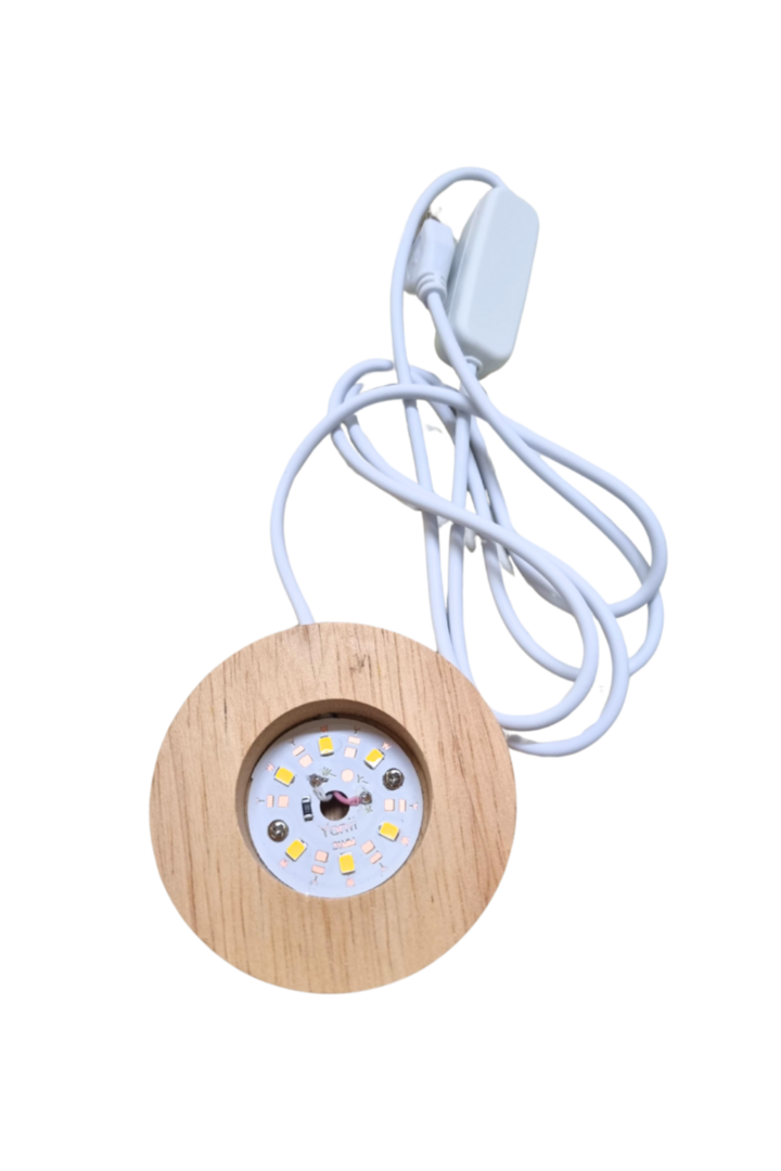 Base led amarela 7cm ss 001