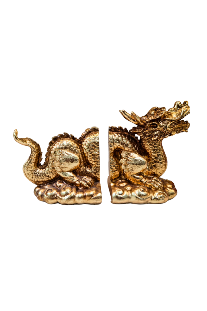 Porta livro dragao dourado 1