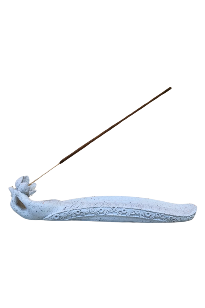 Porta incenso mao com lotus 2