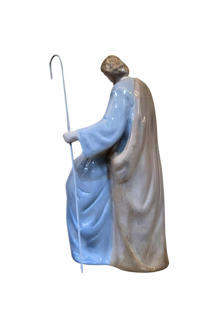 Sagrada familia com cajado porcelana 20 cm 2