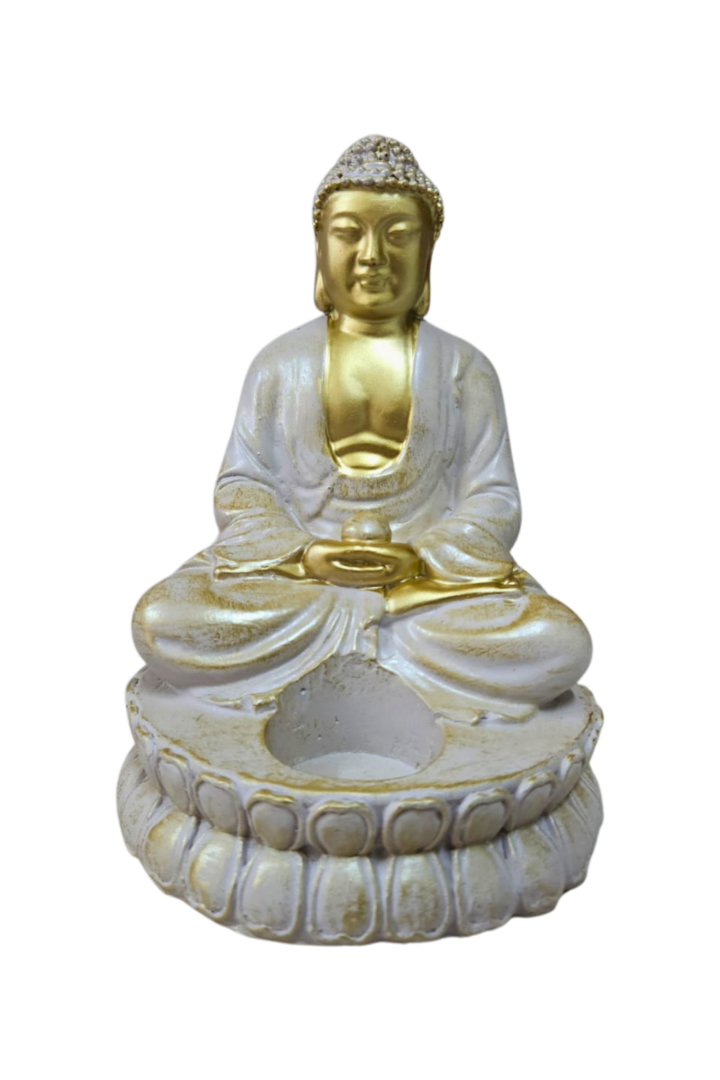 Porta vela dourado 1