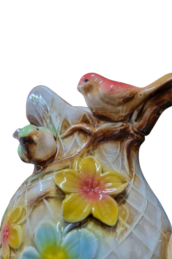 Vaso jarro passarinho porcelana 4