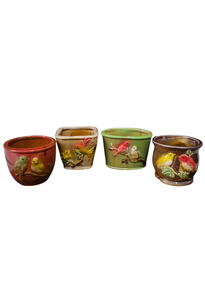 Cachepout passarinho porcelana 4 mdls 1