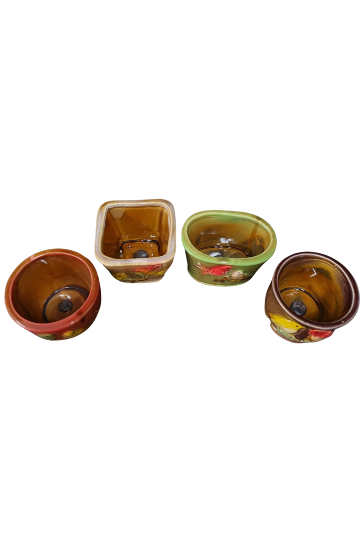 Cachepout passarinho porcelana 4 mdls 2