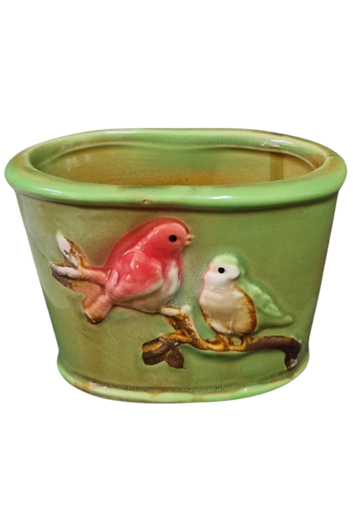 Cachepout passarinho porcelana 4 mdls 5