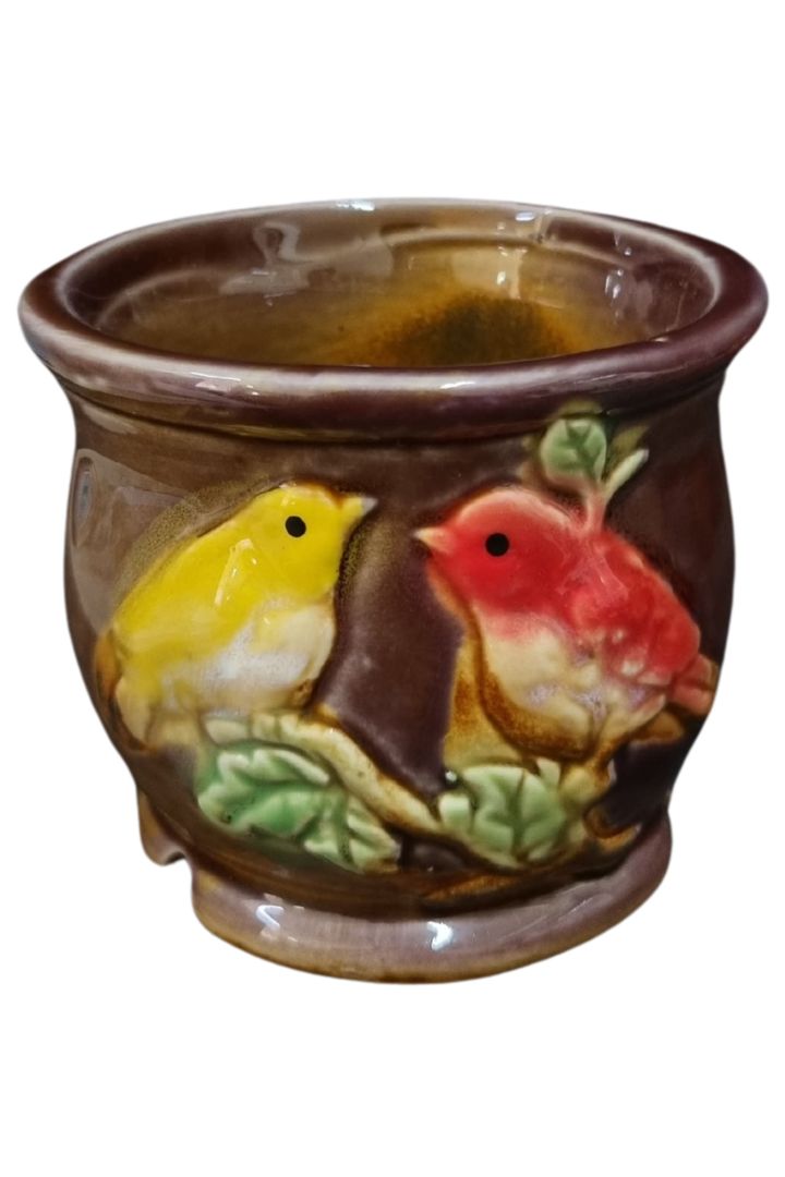 Cachepout passarinho porcelana 4 mdls 6